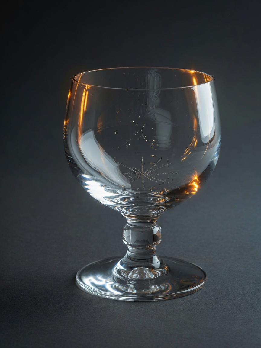 Abbey goblet with a laser-etched nucleation star in the bowl